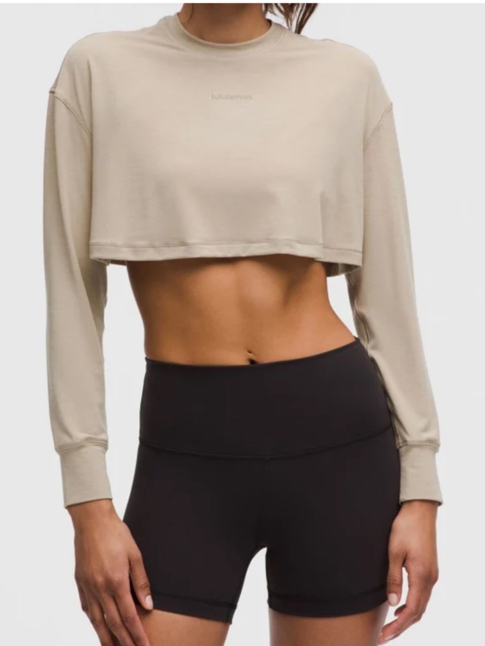 Lululemon Jersey training crop top